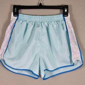 Victoria's Secret Blue Campus Sequin Gym Shorts